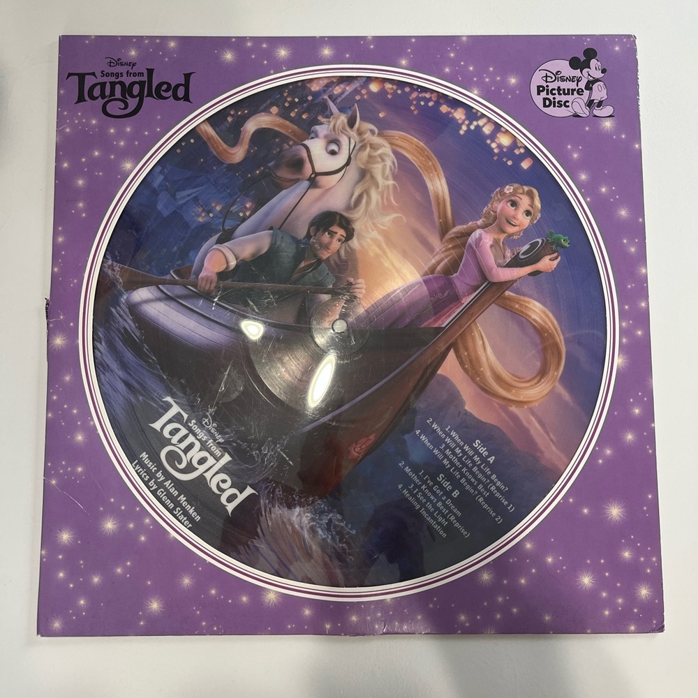 Disney Tangled Vinyl Record
